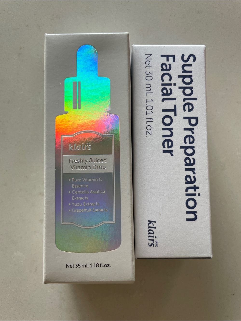 Dear, Klairs Skincare Bundle – Vitamin C Serum + Facial Toner – New in Box